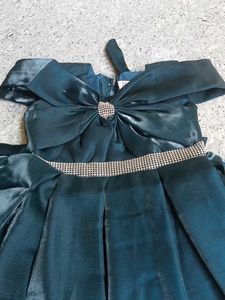 Emerald Green Girls Party Dress