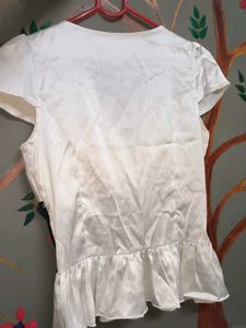 Elegant White &amp; Lace Top