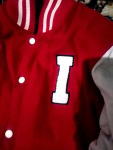 Red &amp; White Varsity Jacket