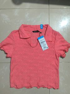 Zucido Polo Crop Top - Size M