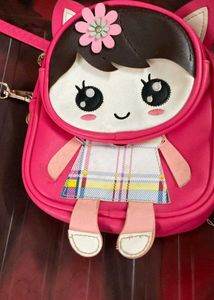 Pink Girl Backpack For Dual Use