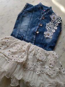 Denim & Lace Dress