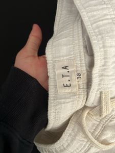 ETA By Westside Old Money Linen Trousers