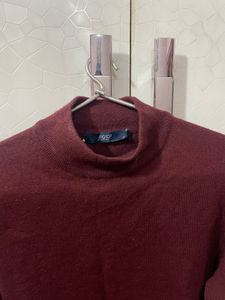 Burgundy Turtleneck Sweater