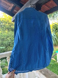 Blue Polka Dot Shirt