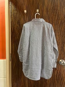 34 Bust Cotton High Low Shirt For Women