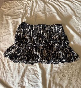 Beautiful Black And White Skirt