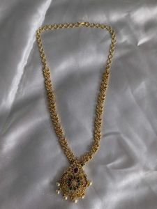 One Gram Gold Neckpiece With Pendant
