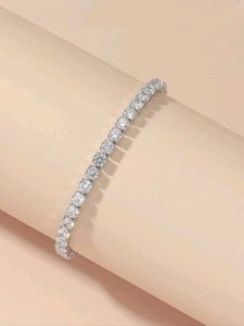 Sparkling Silver Tennis Bracelet