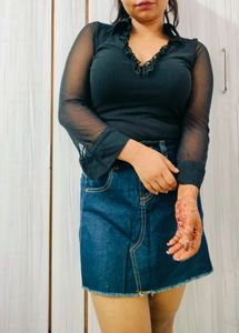 Mesh Black Top🫧(Thrifted)🌷SALE🌷