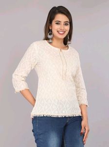 Cotton Off White top