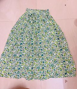 Green Long Skirt