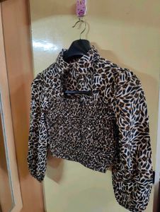 Leopard Print Crop Top