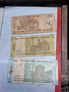 Vintage Indian Rupee Currency Set