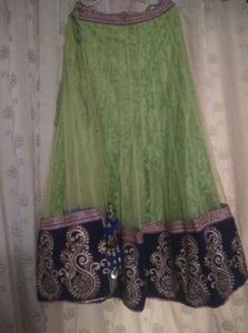 Green And Pink Chaniya Choli
