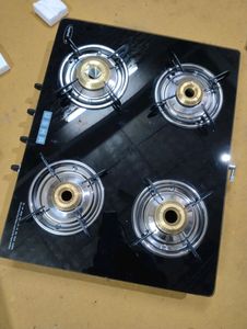 USHA Ebony 4-Burner Gas Stove - New!
