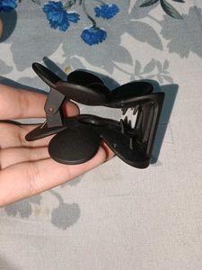 Black Flower Hair Clip