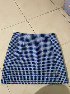 Persian blue Skirt With Lining