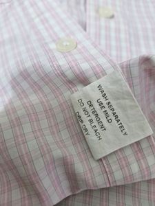 Very Smart Pink And White Men&#39;s Bushshirt Like New