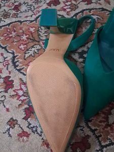 Zara Green Heels