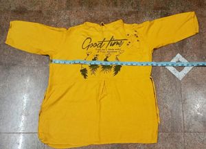 Yellow Chinese Collar Top