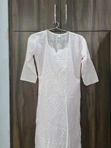 White Embroidered Kurti