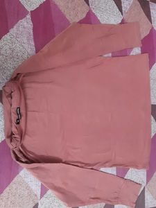 A Beautiful Full Sleeve Peach Color Top