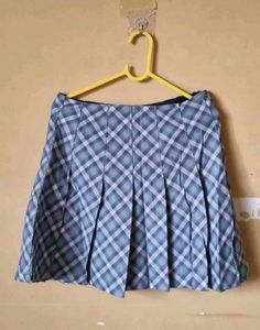 Plaid Pleated Skirt