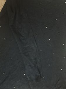 Black Embellished T-Shirt