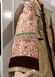 Khaki Sherwani