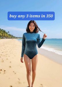 Long Sleeve Velvet Swimsuit