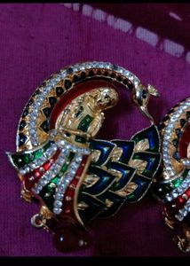 Elegant Peacock Earrings