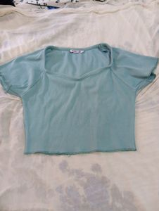 Sea Green Crop Top