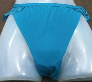 Blue Lace Trim Panties 💚