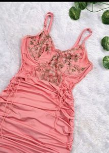 Urbanic Pink Corset Dress