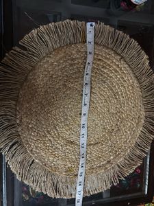 New Jute Round Braided Placemat/doormat