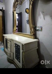 Ornate Vanity with Mirror