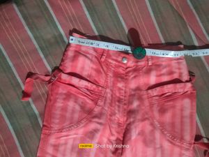 Pink Colour 3 Piece Of Jeans 4 Girls