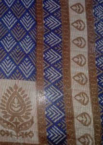 Elegant Blue Printed Saree