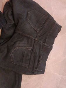 Dark Blue and blackDenim Jeans