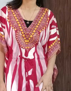 Classy Look Red Kaftan