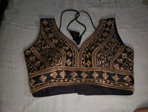 Black And Golden Blouse