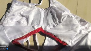 White Organza Rajputi Poshak 💗