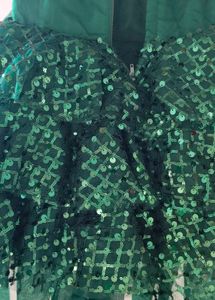 Green Up And down Frock
