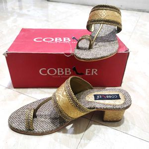 Cobbler Gold Sandals