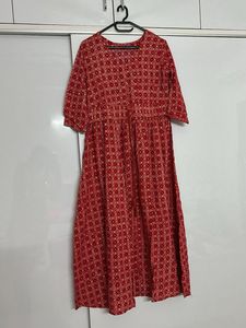 Red Printed Dress
