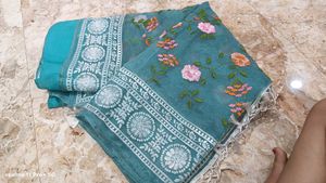 embroidery saree