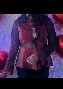 Vintage Inspired Sheer Blouse