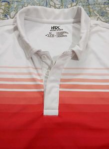 HRX Red &amp; White Sports Tshirt