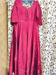 Long Umbrella Party Wear Gown